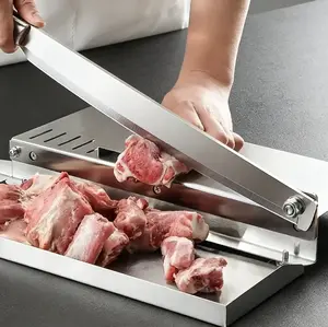 Stainless Steel Manual Slicer, Household & Commercial Meat Cutter, Effortless Frozen Beef Roll Slicing Machine, Kitchen Tool for Cutting Vegetables, Carrot, Corn and More, All-in-one Meat & Vegetable Slicer for Home and Restaurant Use