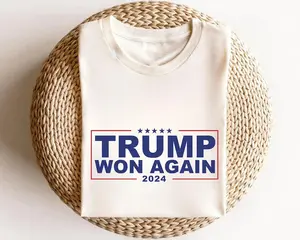 Donald Trump Won Again Shirt, Trump T-Shirt, 2024 Election Shirt, After Election Shirt, Trump 2024 Shirt, Republican Shirt, Donald Trump