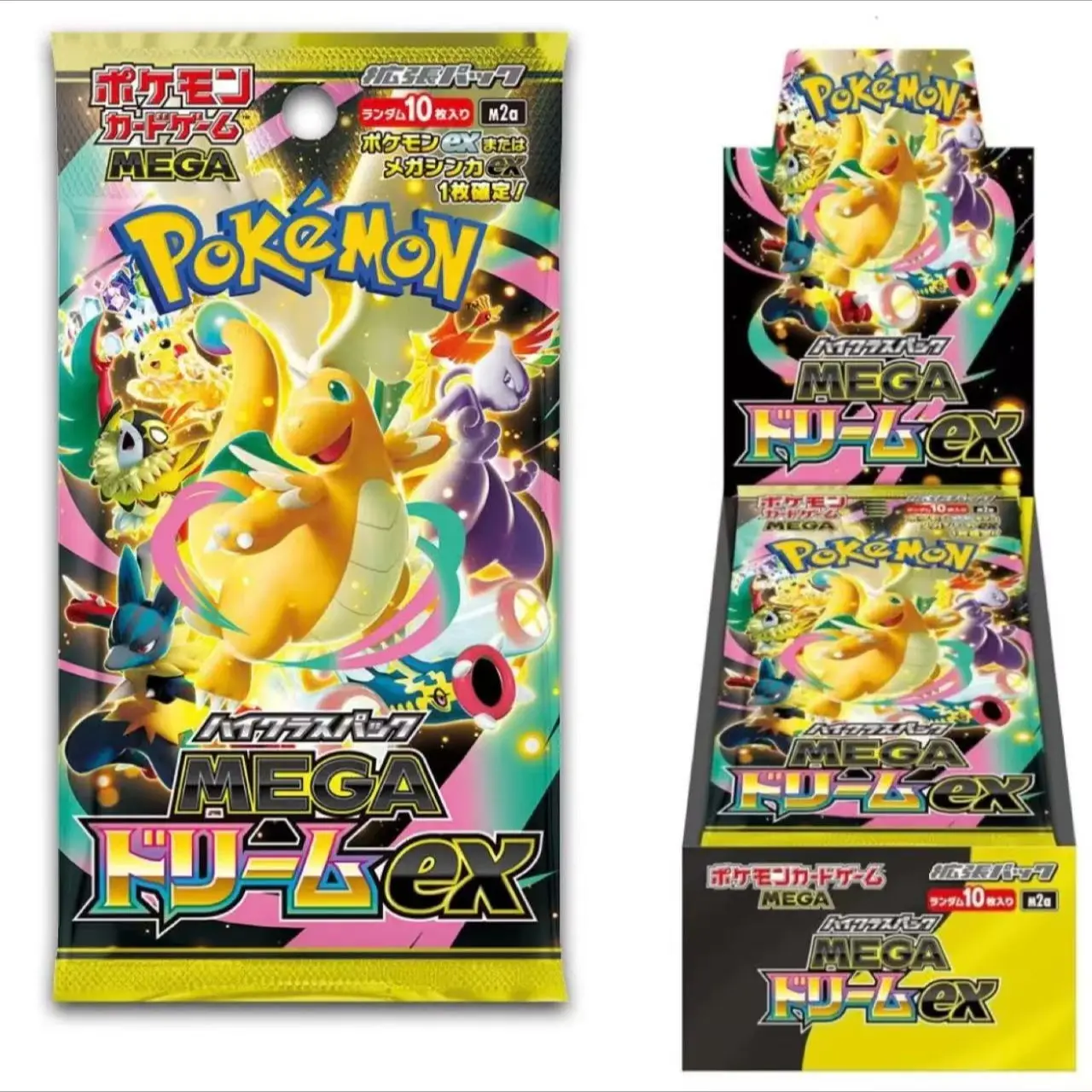 Pokemon Mega Dream ex M2a Trading Card Series Booster Box - Japanese Edition, 10 Packs, Card Collectibles