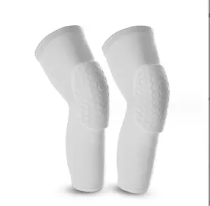 Honeycomb sports anti-collision basketball knee guard outdoor cycling breathable patella protective thigh sock protection
