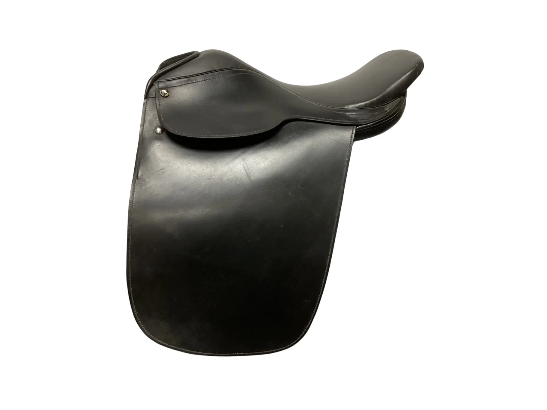 Regency Quality Equestrian Saddle Seat Tack, 20” Black, with Front Half Panel for Equestrian Use