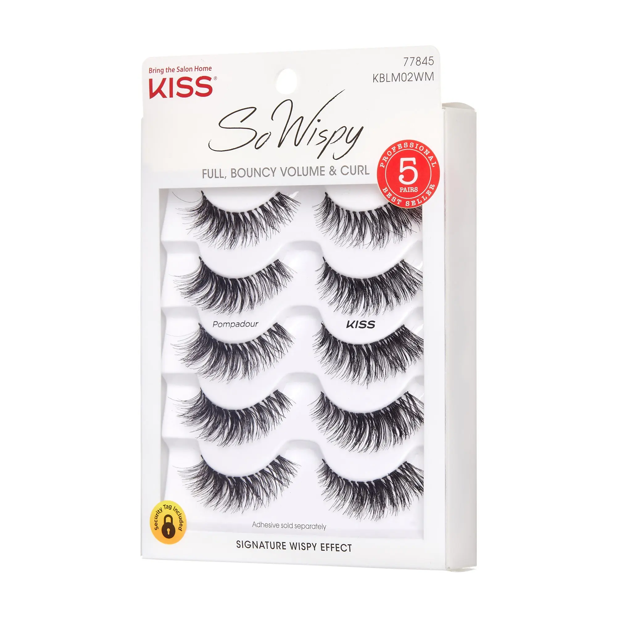 Kiss So Wispy False Eyelashes Multipack - Pompadour 12mm