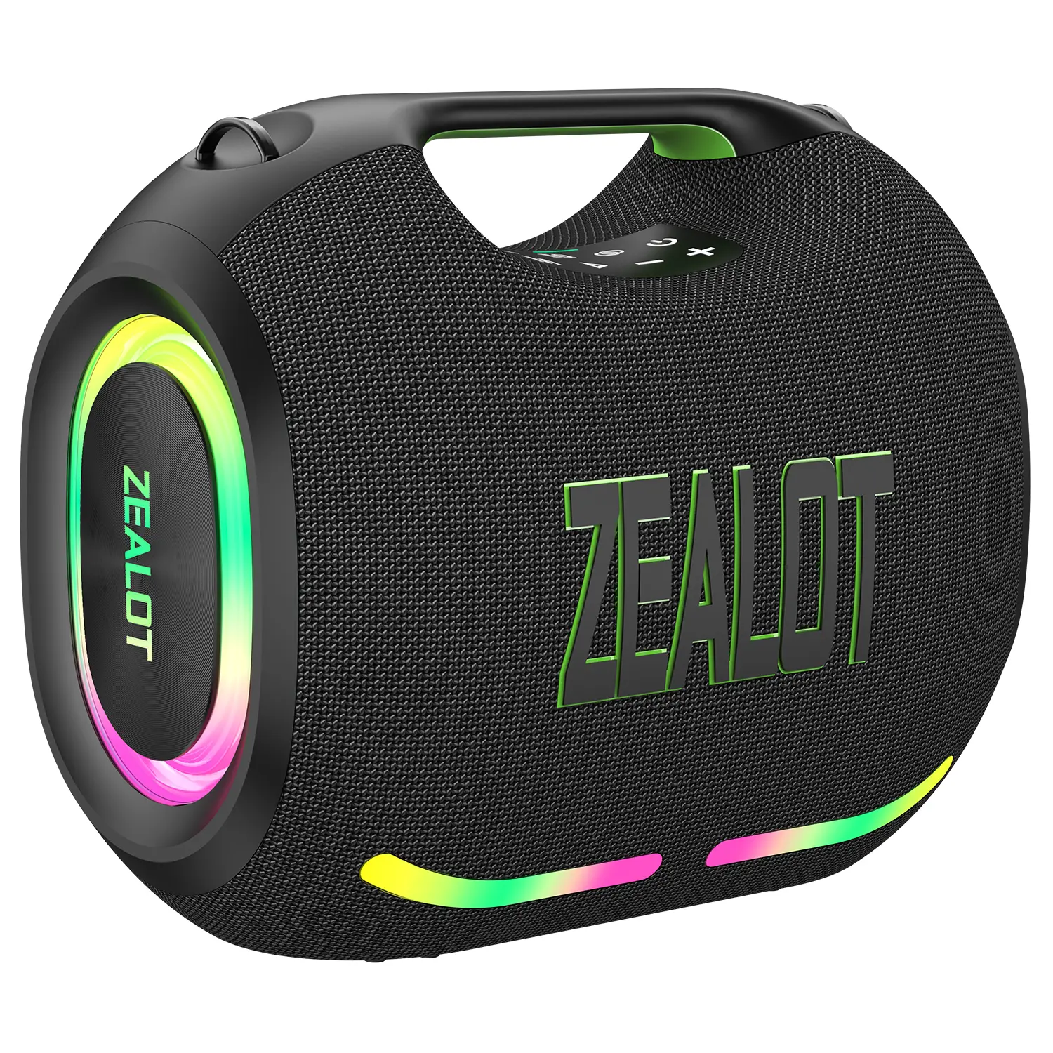 ZEALOT 120W Portable Bluetooth Speaker, IPX7 Waterproof Outdoor Speaker with HiFi Stereo & Loud Powerful Bass, 36000mAh Fast Charge Battery (Power Bank), RGB Light, EQ for Home, Camping, Party, Pool, Beach, Hip-Hop & Gift