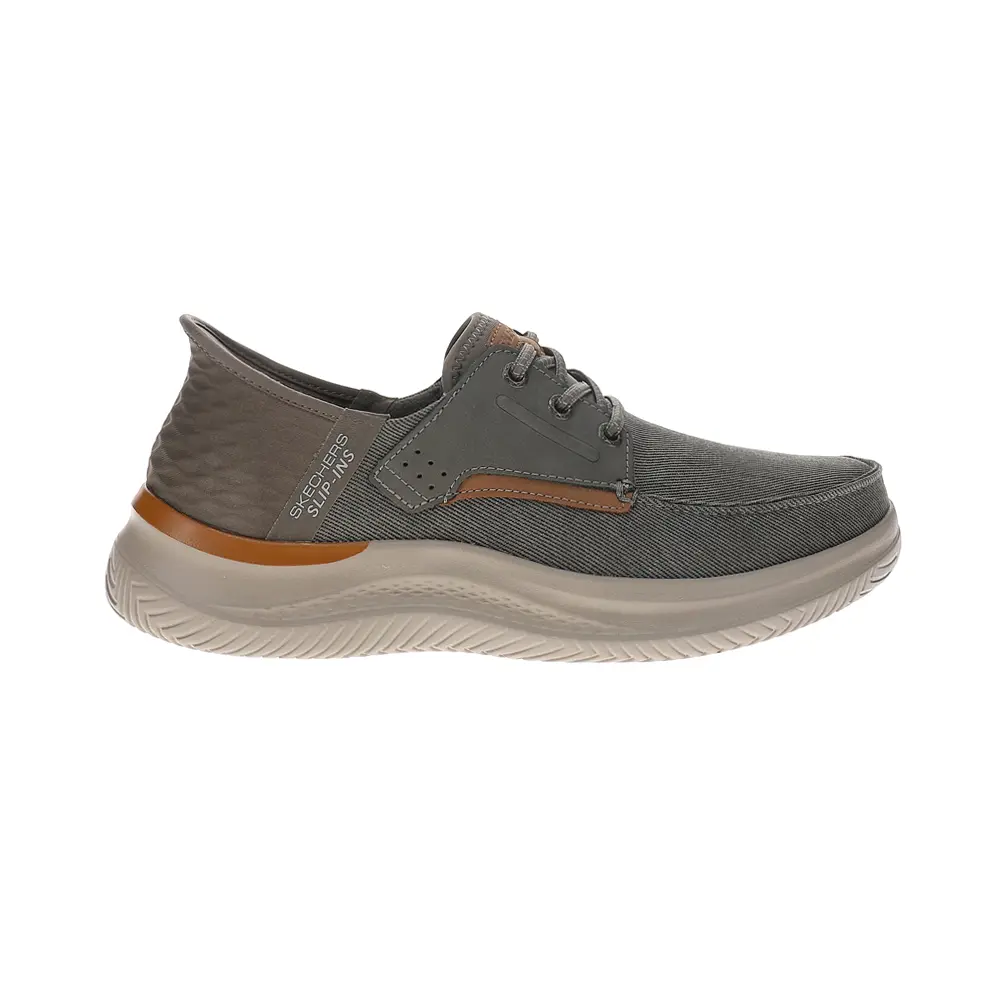 Skechers Mens Slip-Ins Relaxed Fit Hasting Niko Moc Toe Loafers Casual Shoes - Brown