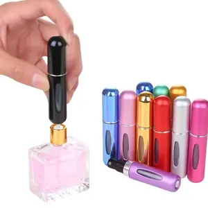 Refillable Perfume Atomizer Travel,8Pcs 5ML Portable Mini Pocket Perfume Atomizer Bottle Spray for Travel Accessories Tin Canister Organiser, jar Makeup Cosmetic