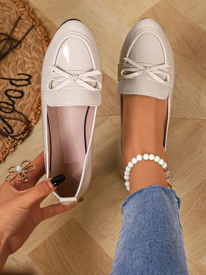 slim fit dress slacks 7366 Black Formal Flats Shoes For Women SS0-24 – Thoubi main image 0