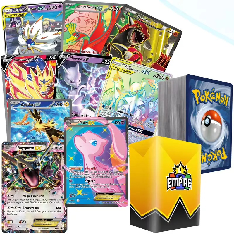 Legendary & Mythical Ultra Rare Battle Bundle | 100+ Pokémon Cards | 1x Ultra or Double Rare Legendary/Mythical Guaranteed | Holos & Rares Included! | Perfect Gift for Kids & Collectors!