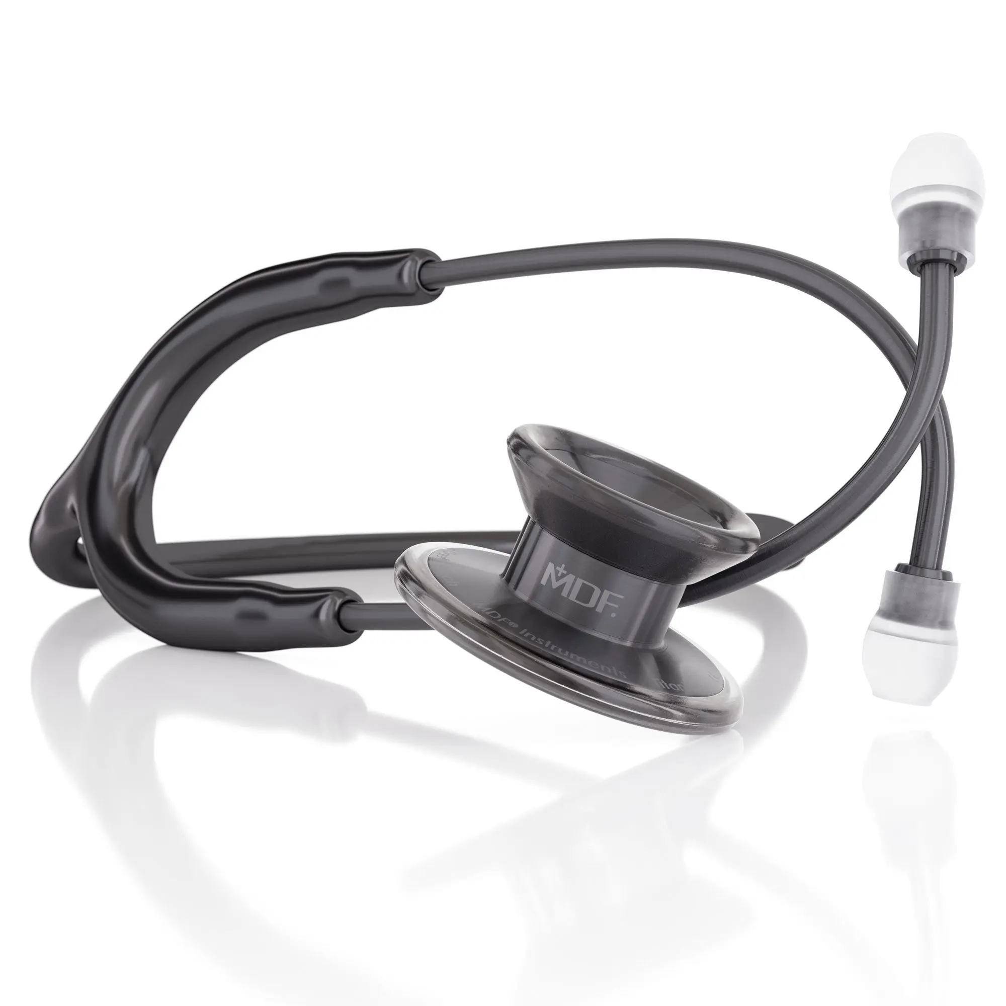 MD One® Epoch® Titanium Adult Stethoscope - Black/Metalika