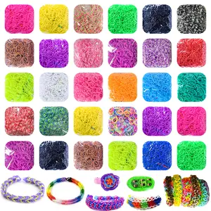 330pcs Colorful Rubber Bands DIY Bracelet Making Supplies, DIY Jewelry Accessories, Perfect for Crafting & Jewelry Making, Ideal Gift for Craft Enthusiasts, Jewelry Making Kit
