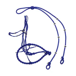Charro Azul Halter Caballo Bosalillo/Rienda Set