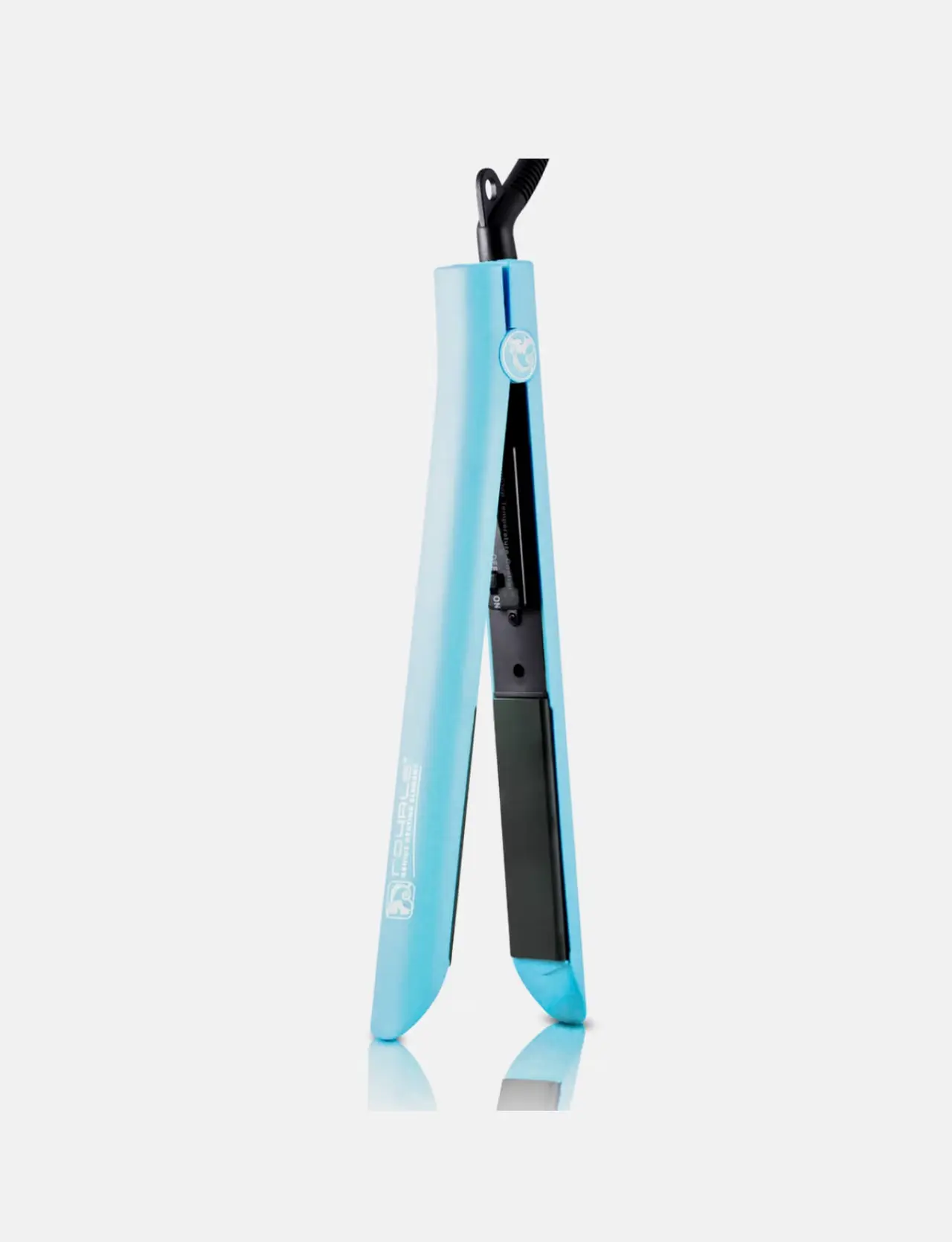 Royal Beauty Platinum Genius Hair Straightener - Smooth, 100% Ceramic Plates, Heating Element, Baby Blue