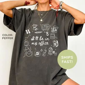 Comfort Colors I'll Be In My Office Shirt, Baking Shirt, Funny Bakers Shirt, Cooking Shirt, Funny Baking Gift, Baking Moms Gift, Home Baker