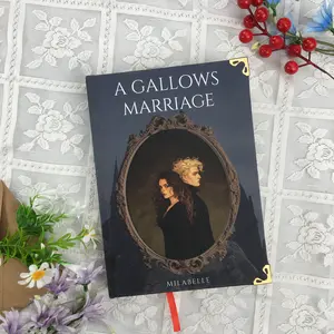 A Gallows Marriage by Milabelle Special Edition Hardcover | Dramione Fanfiction Custom Book Gold Corners, Gift Idea