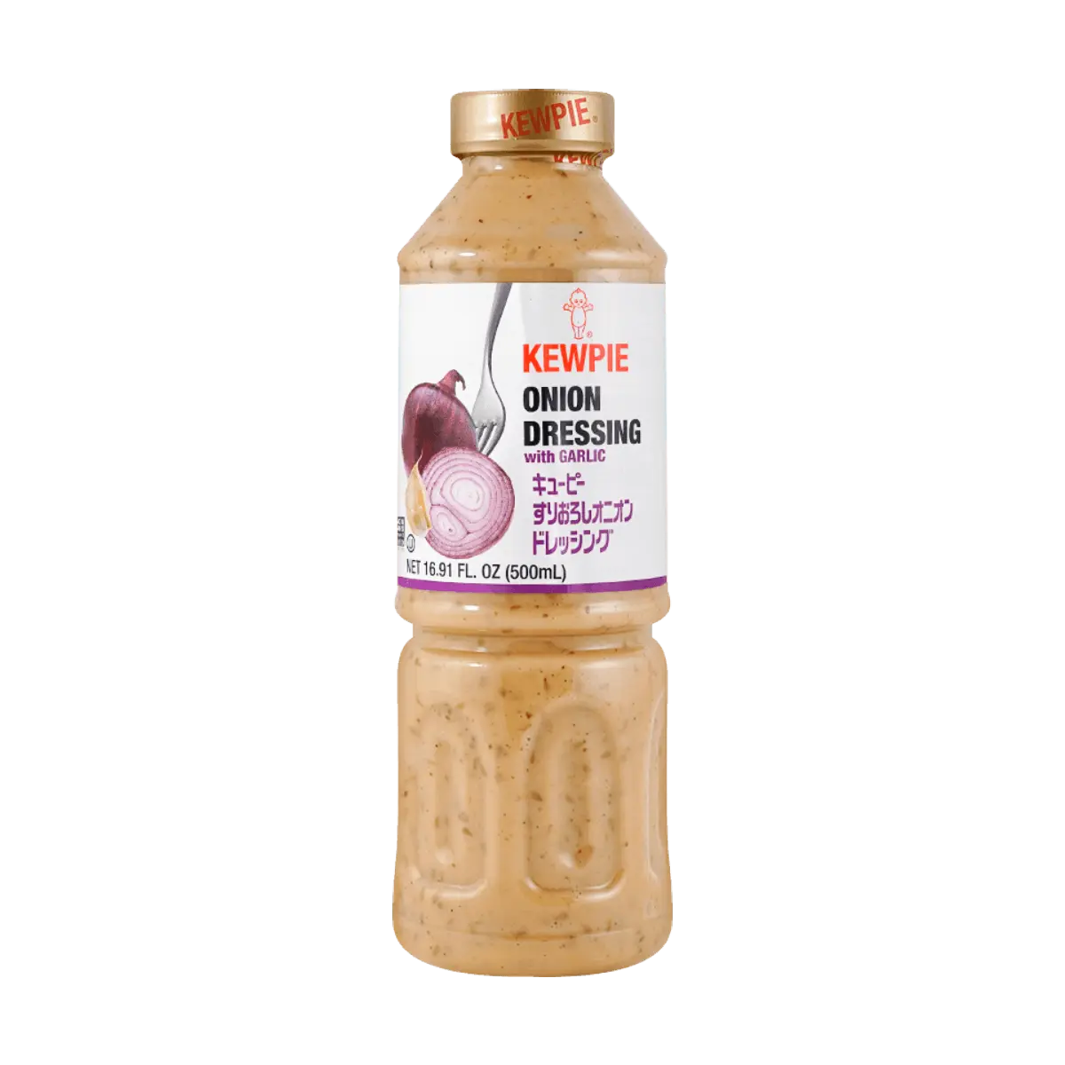 KEWPIE Japanese Garlic Onion Salad Dressing 500ml - Best Flavor Ever Dipping Sauce Marinade