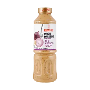 KEWPIE Japanese Garlic Onion Salad Dressing 500ml - Best Flavor Ever Dipping Sauce Marinade