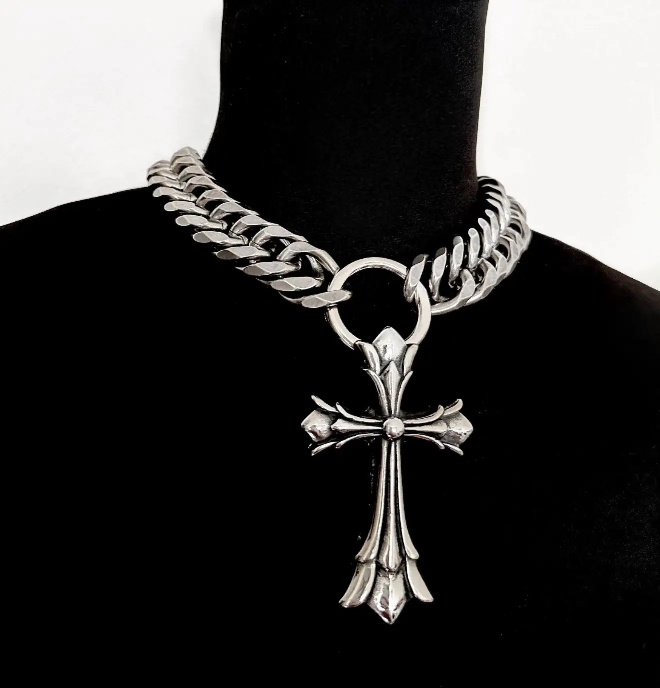 Stainless steel Cross chain, Necklace, Jewelry, Chain Jewelry Necklaces