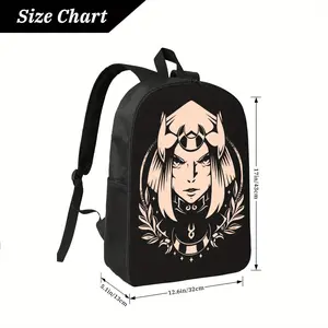 Custom Girls Backpack for School Kids Boys GIfts Customized Urban Chic Princess Cartoon Print Backpack - Lightweight High Quality Polyester, Adjustable Padded Straps & Spacious Laptop Compartment for Women, School, Work, Travel