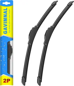 24"+21" Silicone Wiper Blades Replacement For Dodge Charger Chrysler 300 2012-2023/Mitsubishi Outlander 2007-2014/Chevy Camaro 2010-2015,All-Season Front Windshield Wiper Blades(Set of 2)