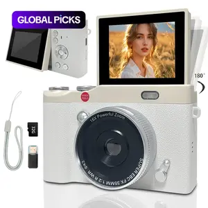 Y2K Vintage Student Camera, Pocket Camera with Memory Card, Portable Travel Camera, Flip Screen Portable Camera for Teens, Entry-Level Digital Camera with Filters, Charging, Perfect for Back to School, Christmas & Thanksgiving