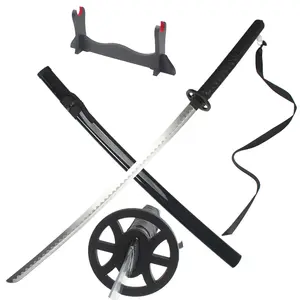 ELERVINO Real Bleach Sword Sode no Shirayuki Cosplay 41 inches with Wooden Holder Stand Display Anime Fans for Halloween Role Playing Props Cosplay Collection Decoration Christmas Gift Birthday New Year