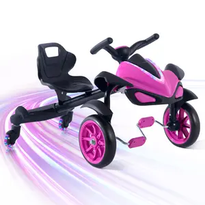 2-in-1 Kids Drift Bike - Crazy Drift Cart for Toddlers and 3-5 Years Old Kids