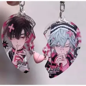 Anime ALIEN STAGE IVAN & TILL  Keychain Unisex Acrylic Bag Pendant Key Ring Accessory Props
