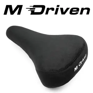 M Driven Comfortable Flannel Fabric Bike Seat Pad, Dual Track Lock Design, High Elasticity Supportive Padding Material, Suitable for Bmx, Mountain, Long Distance Bikes