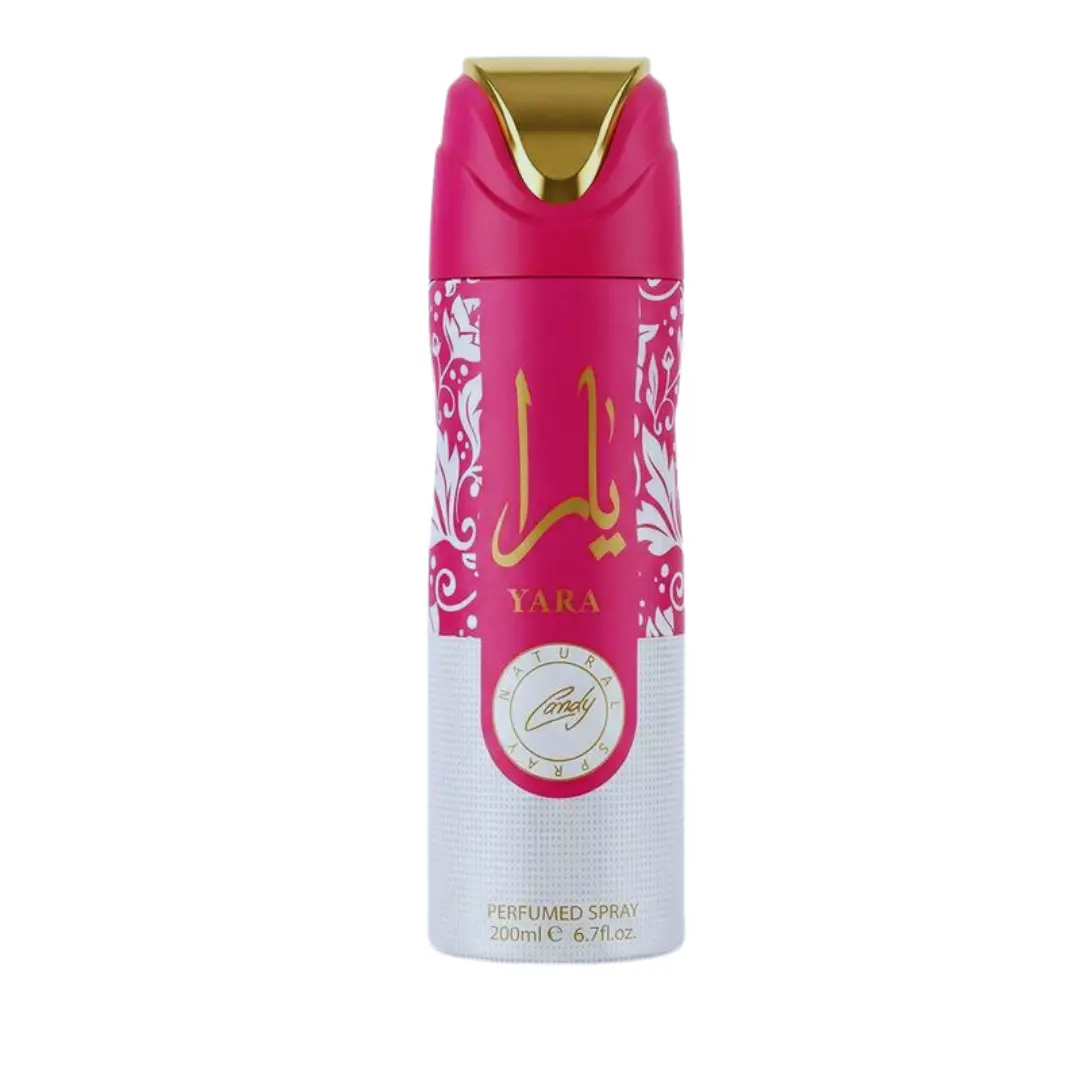 Lattafa Yara Candy 200ml EDP Body Spray for Women, Candy-Like Scent, Daily Wear, Single Item, Citrus Sweet Vanilla, Edp Spray Fragrance
