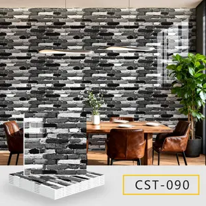20-Pack 3D Marble Wall Panels - Self-Adhesive Foam Wallpaper, Extra Thick & Waterproof, Easy to Cut & Clean, Peel and Stick for Bathroom, Kitchen, Living Room, Bedroom (11.8"x11.8") tile