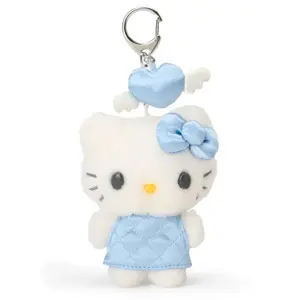 Hello Kitty Blue Mini Plush Mascot Keychain (Mini Quilt Series)