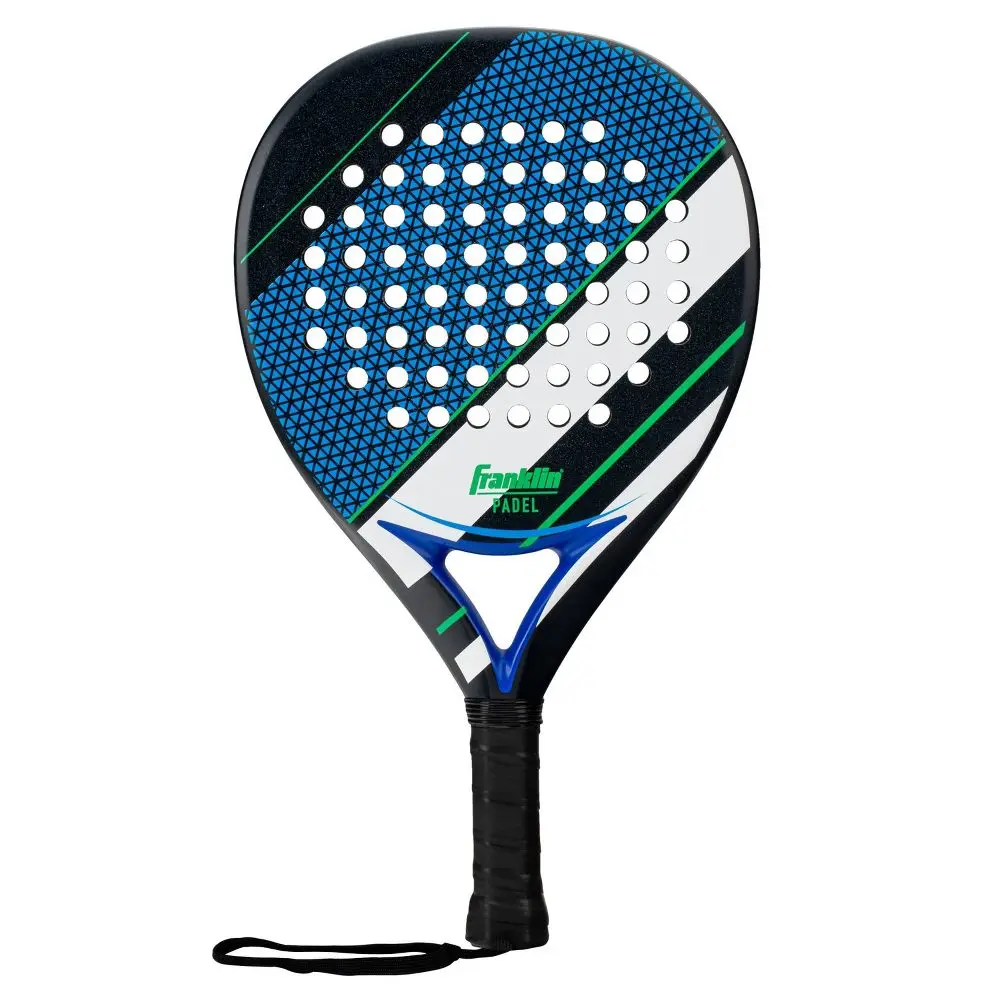 Franklin Sports 18'' Aurora Padel Racket Traditional Padel Paddle, Carbon Fiber, Paddles, Max Grit Surface, Foam