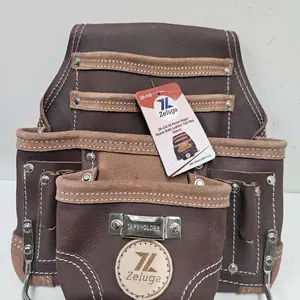 Heavy Duty Leather Tool Bag Cherry Color