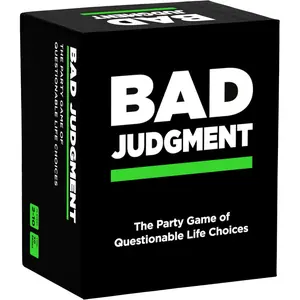 BAD JUDGMENT Party Game – Adult Card Game for Friends & Game Night | Funny Conversation & Icebreaker Board Game for Parties, Pregames, Social Gatherings & Fun Gift Ideas