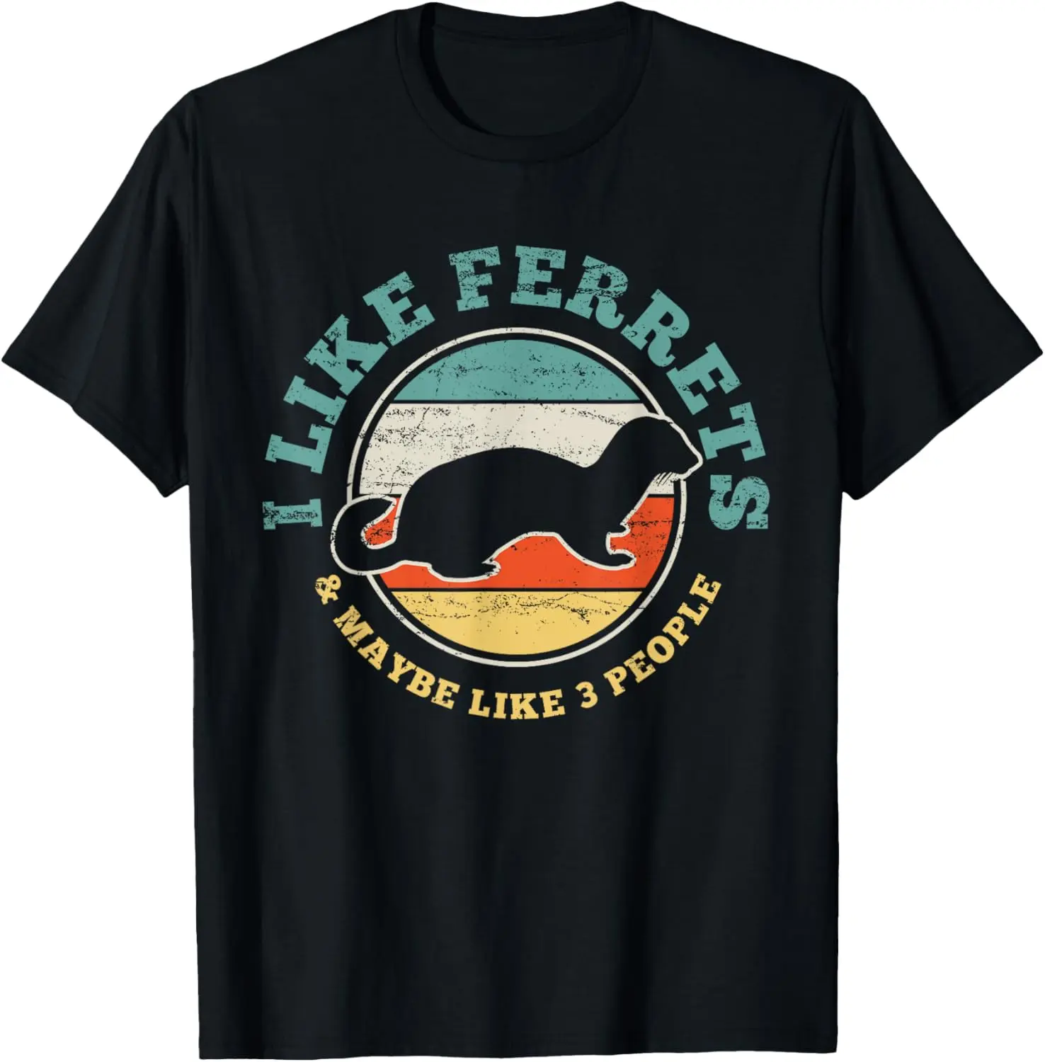 100% Cotton Ferret Funny Vintage Gift T-Shirt