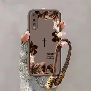 Suitable for [Galaxy A03s] high-end women's phone case🥰，a beautiful lanyard is included，Sophisticated Floral Patterns，drop-resistant and fingerprint-resistant YM99