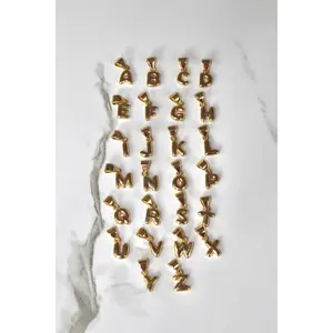 Bubble Letter Charms - Gold Plated