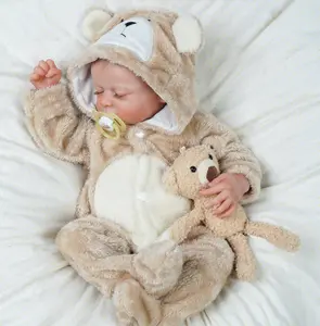 BABESIDE Lifelike Reborn Baby Dolls Boy - 17-Inch Realistic-Newborn Baby Doll Levi with Full Vinyl Body, Real Life Baby Dolls with Toy Feeding Accessories