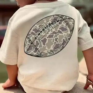 Youth Football Old School Camo T-Shirt for Youth, Retro Football Youth Shirt, Youth Clothing, Summer Tee, Youth T-shirt