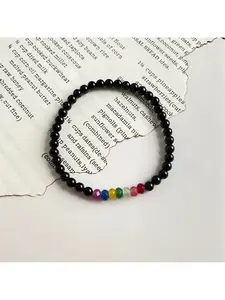 Rainbow bracelet, unique design, for women, seven-color patchwork bracelet, simple jewelry for best friends.