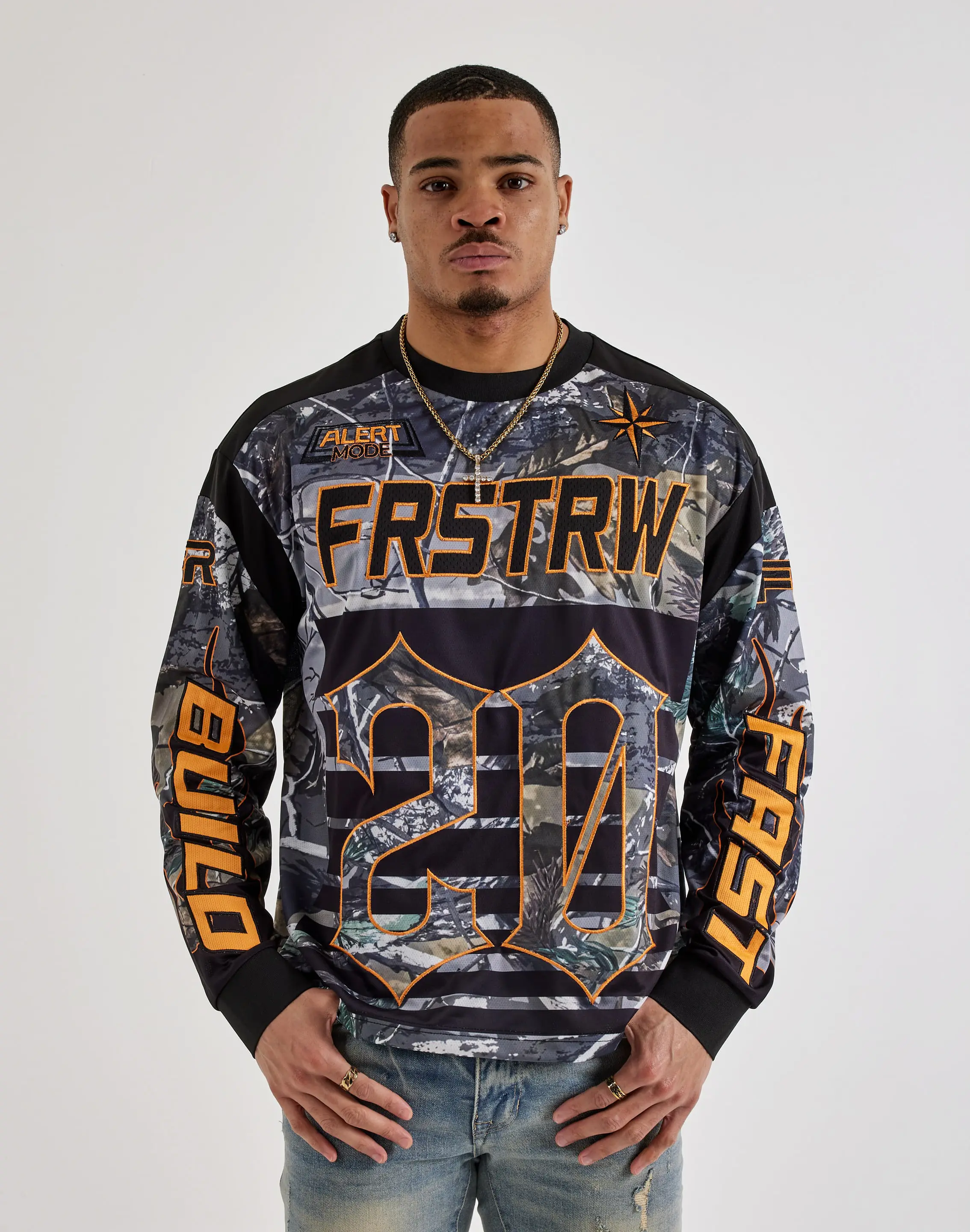 Mens First Row Speed Rules Stadium Long-Sleeve Jersey