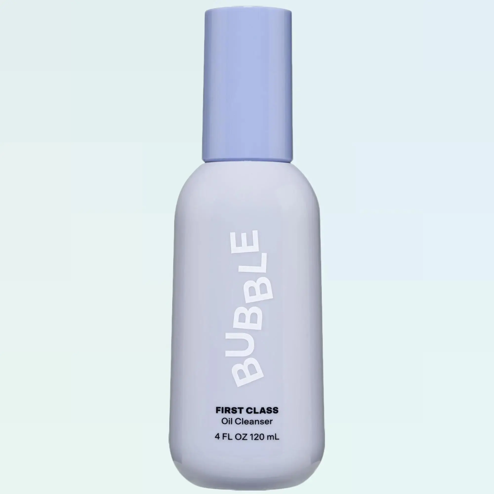 Bubble Skincare First Class Gentle Oil Cleanser & Makeup Remover, Milky Formula with Sunflower & Vitamin-Rich Rosehip Oil for Smooth, Hydrated Skin, Vitamins, Daily Cleanser