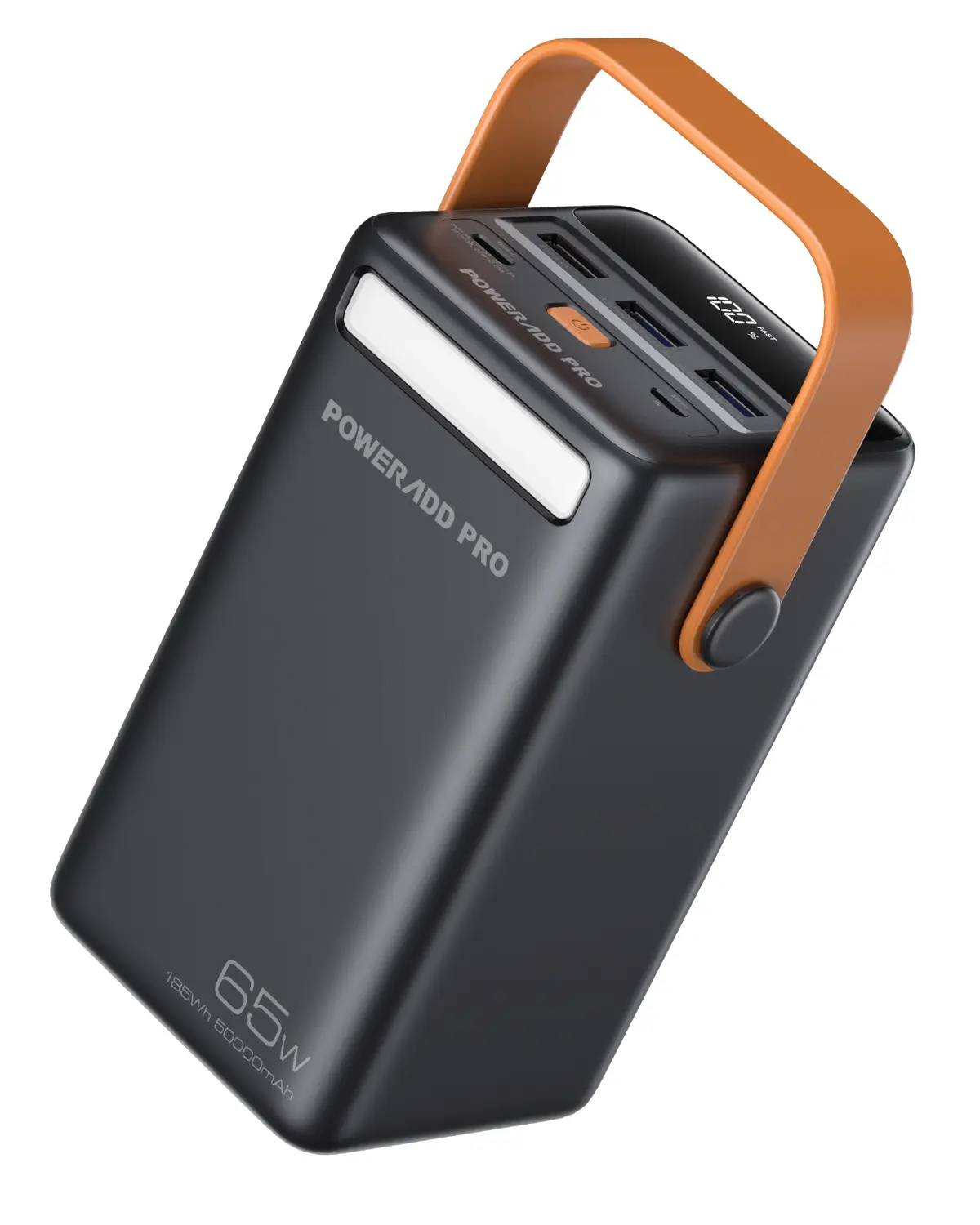 50000mAh 65W High Speed Fast Charging Portable Charger, Optional 72000mAh 130W High Power Version Available, Four Multi Output Ports, Built-In LED Flashlight, Ideal For Travel & Outdoor Camping Use