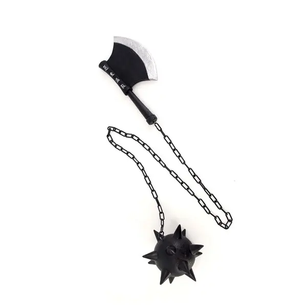 82.65" Demon Slayer Stone Hashira Gyomei Himejima Cosplay Spiked Flail Axe Chain