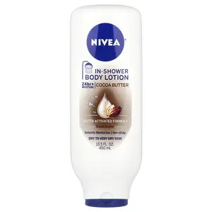 Nivea In-Shower Body Lotion, Cocoa Butter, 13.5 fl oz (400 ml)