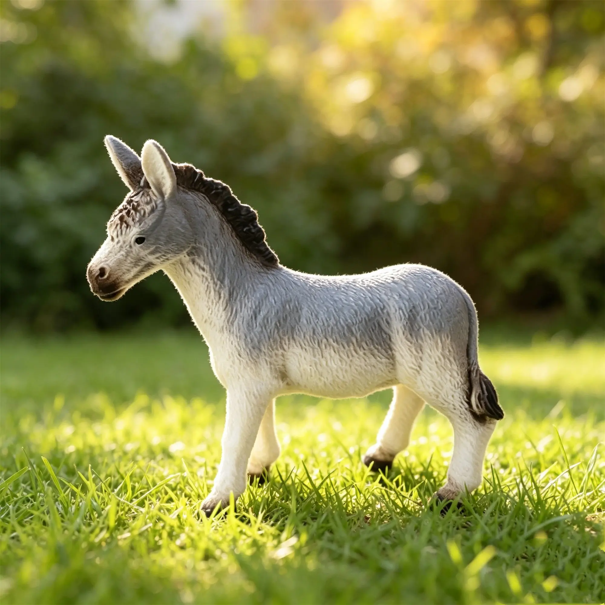 Realistic Horse/donkey Model Toy, Soft Rubber Filled Donkey Animal Figure, Farm Livestock Toy, Desktop Ornament, Collectible Fantasy Figurine, Decor Figures, Collectibles Figurine