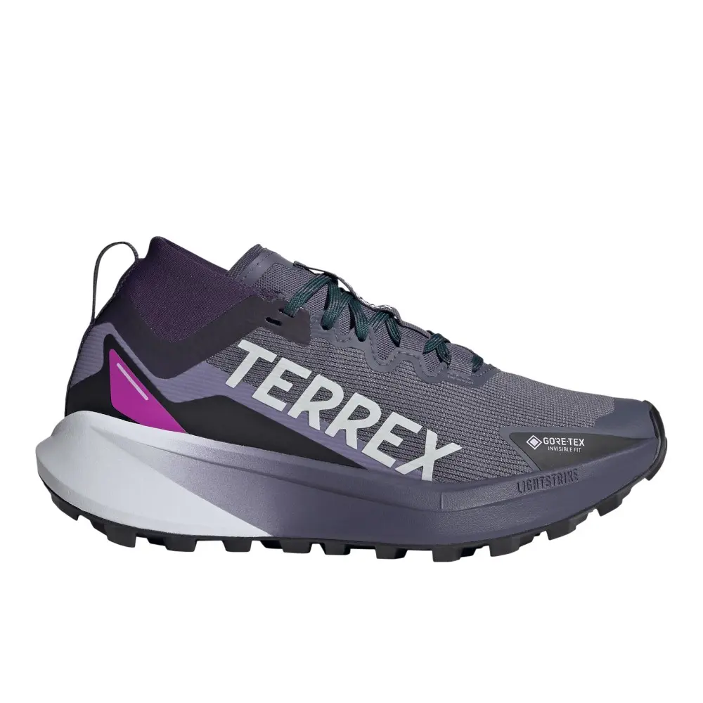 adidas Womens Terrex Agravic Gtx Trail Running Sneakers Shoes - Purple