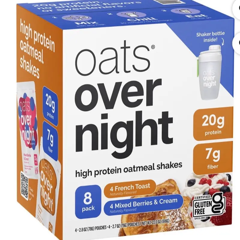 High Protein Oatmeal Shake Variety Pack - 8 Count
