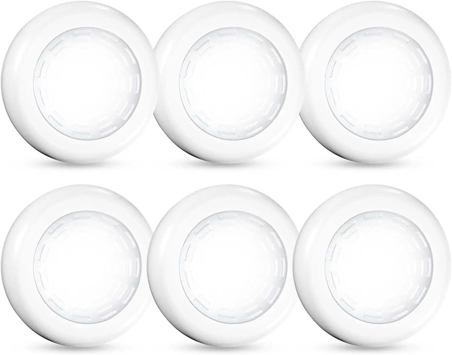 Tap Light 6 Pack LED Puck Lights, Night Lights, Wireless Under Cabinet Lighting for Kitchen, Closet, Pantry, Bedroom, Hallway, Classroom & Indoor Outdoor Use