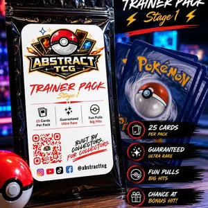 Abstract TCG Trainer Pack | 25 Pokémon Cards + Guaranteed Ultra Rare
