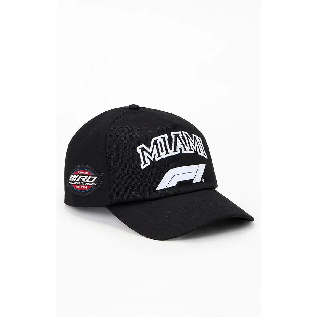 Formula 1 Men's x Pacsun Miami Black 5-Panel Snapback Hat